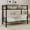 Black, variant on Metal Bunk Bed Frame, Twin Over Twin Convertible Bunk Bed with Ladder & Full Guardrail, Heavy Duty Steel Bed Frame, No Box Spring Needed for Home Bedroom Use