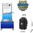 thumbnail image 3 of 17" Rolling Personal Item Under Seat Duffel for United Airlines, 3 of 7
