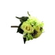 thumbnail image 1 of Ramo de flores artificiales Cateissary rosas realistas color verde, 1 of 6