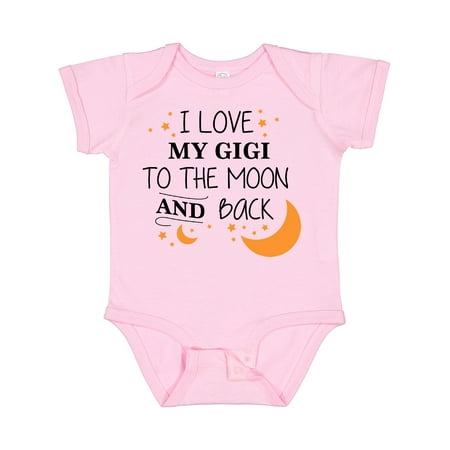

Inktastic I Love My Gigi to the Moon and Back Gift Baby Boy or Baby Girl Bodysuit