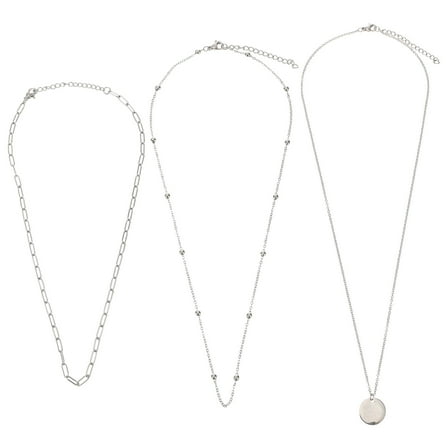 Raindrops 1 Set Fashionable 3Layered Necklaces Choker Necklace Chain Pendant Costume Jewelry