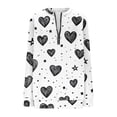 thumbnail image 4 of Xuyuer Valentines Day Sweatshirts for Women Valentine Sweatshirt Love Heart Graphic Pullover Tops Casual Holiday Tops Love Heart Shirts Casual Valentine Pullover Long Sleeve Tops, 4 of 5