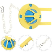 LOLIPPYY Toilet Flapper Chain With Hook Toilet Tank Flapper Yellow Plastic 1Pack