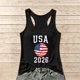 thumbnail image 1 of Women's Football Graphic Tank Tops, Women's Sleeveless Running Tank Top, Breathable Lightweight Sports Vest for Workout, Gym, Yoga, Training for Soccer Tournament 2026 Black Size: 2XL, 1 of 4