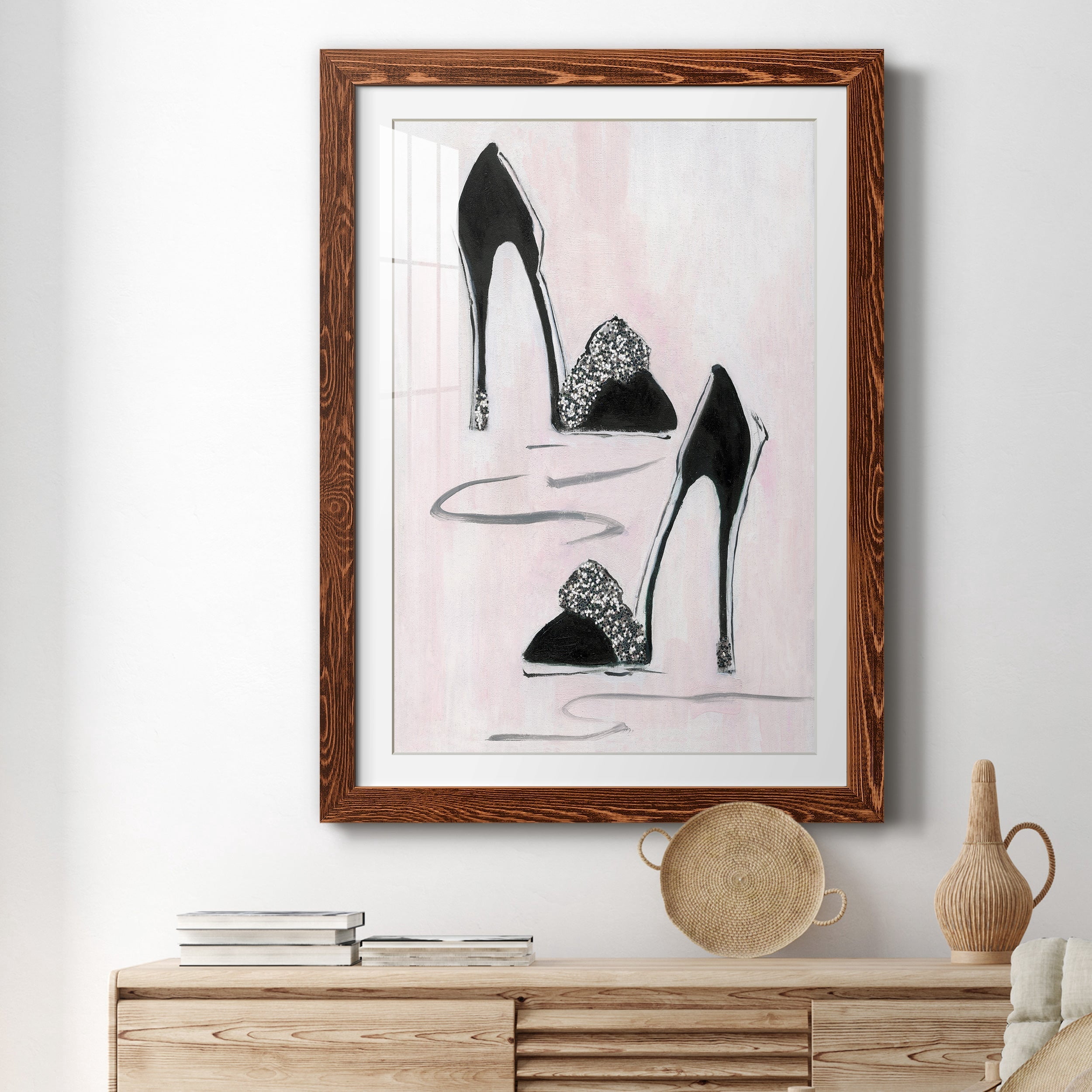 Shoes That Dazzle II - Premium Framed Print - Distressed Barnwood Frame - Ready to Hang