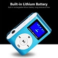 thumbnail image 3 of Mini LCD Screen MP3 Music Player, Metal Shell, Clip Design, Compact and Lightweight, Long Battery Life, Supports Up to 32GB TF Card, Portable for Clothes, Briefcase, Book, 3 of 7