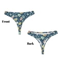 thumbnail image 3 of Balery Underwater Creature Tangas de Algodón para Mujer con Estampado – Ropa Interior Sexy, Transpirable, G-string-X-Small, 3 of 6
