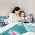 thumbnail image 5 of Castle Fairy Child Cute Sea Salamander Twin Comforter Sets,Cartoon Axolotl Bedding Set, 5 of 8