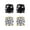 B, variant on 8MM Magnetic Ear Clips, No-Piercing Zircon Studs, Unisex Earrings (2 Pairs)