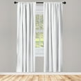 thumbnail image 4 of Ambesonne Abstract Window Curtains, Repetitive Flower of Life, Each 28" W x 63" L, Pale Grey White, 4 of 4