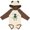 Natural & Brown w Ears, variant on Inktastic Funny Robotics Team Robot Boys or Girls Long Sleeve Baby Bodysuit