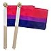 thumbnail image 3 of TSMD Bisexual Bi Pride Stick Flag Small Mini LGBT Hand Held Flags,5x8 Inch,12 Pack, 3 of 4