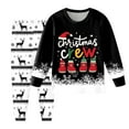 thumbnail image 2 of Staki Cute Christmas Pajamas Kids Boys Pajamas Long Sleeve Top Long Pants Christmas Pajama Sets Kids Funny Prints Pjs 2 Piece Boy Sleepwear(Black,3-4 Years), 2 of 6