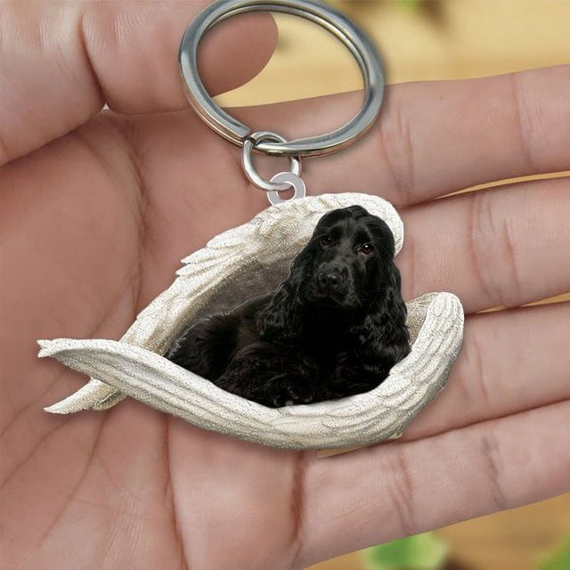Yeacher Independent Station Cross-border UV Printing Keychain Car Key Pendant Acrylic Creative Cute Dog Animal