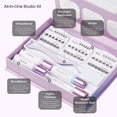 thumbnail image 6 of Kiss Falscara Studio Lash Extension Kit, 54 Medium Volume, 10-14mm Lash Clusters - Dark Chocolate, 6 of 11