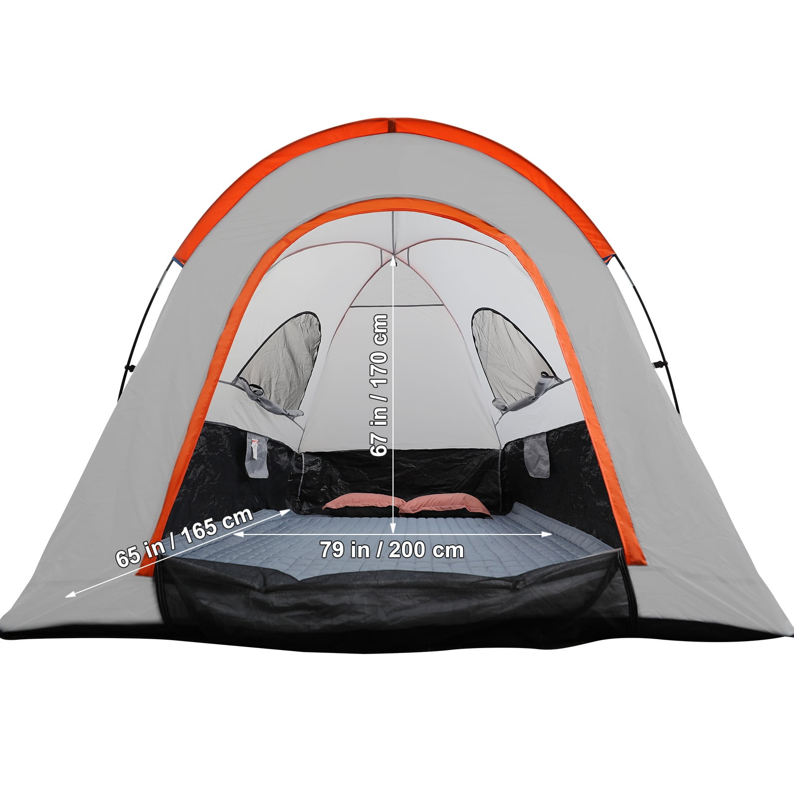 VEVOR Truck Tent 6.4'-6.7' Waterproof Spacious Pickup Truck Bed Tent with Rainfly Carry Bag for Camping Traveling Outdoor