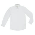 thumbnail image 2 of Paul Bernado Boy's 2205SLFC Slim Fit French Cuff Pique Design Dress Shirt - White - 14, 2 of 5