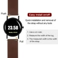 thumbnail image 5 of Uxcell Silicone Watch Band Quick Release Soft Rubber Watch Strap Brown/Silver 16mm, 5 of 7