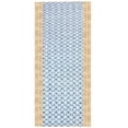 thumbnail image 2 of Casavani Geometric Cotton Kilim Bathroom Rugs, Blue 9x12 feet, 2 of 6