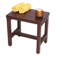 thumbnail image 6 of DecoTeak® Eleganto® 18" Teak Wood Shower Bench in Woodland Brown Finish, 6 of 8