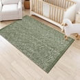thumbnail image 2 of SUNDEREY 4'x6' Washable Area Rug,4x6ft Bohemian Bedroom Rug Hand-Woven Cotton Living Room Rug,Stain Resistant Boho Rug Low-Pile Throw Rug for ‎Dining Room Office,Green, 2 of 6