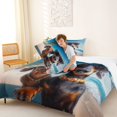 thumbnail image 4 of Homewish Retro Dachshund Dog Queen Comforter Set,Ocean Beach Comforter Sets Queen,Blue,3 Pieces,1 Comforter and 2 Pillowcases, 4 of 7