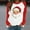 Red, variant on asdoklhq Christmas Sweaters for Women Casual Christmas Printed Long-sleeved Round-neck Raglan Sweater Red L