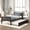 Espresso, variant on Noble House Kilby Twin Platform Bed with Pull-out Trundle, Hardside Pine Wood Bed Frame with Headboard, Espresso