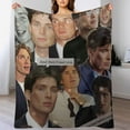 thumbnail image 5 of Cillian Murphy Blanket Cool #7 Throw Blankets Ultra Soft Flannel Lightweight Throws for Couch, Bed, All Seasons Use 30"*40"（76 * 100cm）, 5 of 6
