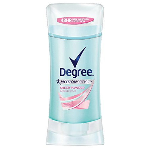 Degree Déodorant Antitranspirant MotionSense pour Femmes Poudre Pure, 2,6 oz