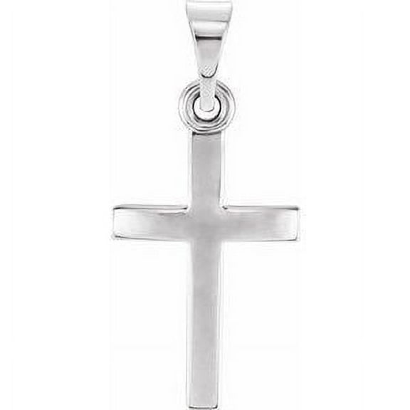 Extel Medium Sterling Silver Mens Womens Religious Cross Pendant Charm Made in USA