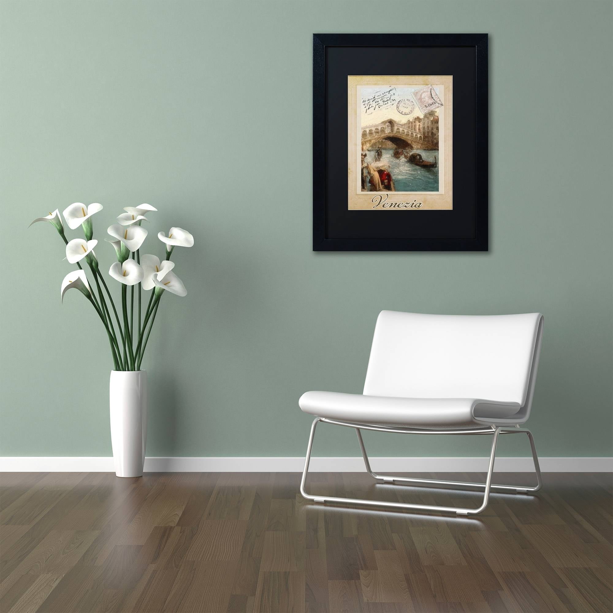 Trademark Fine Art "European Vacation I" Canvas Art by Color Bakery Black Matte, Black Frame