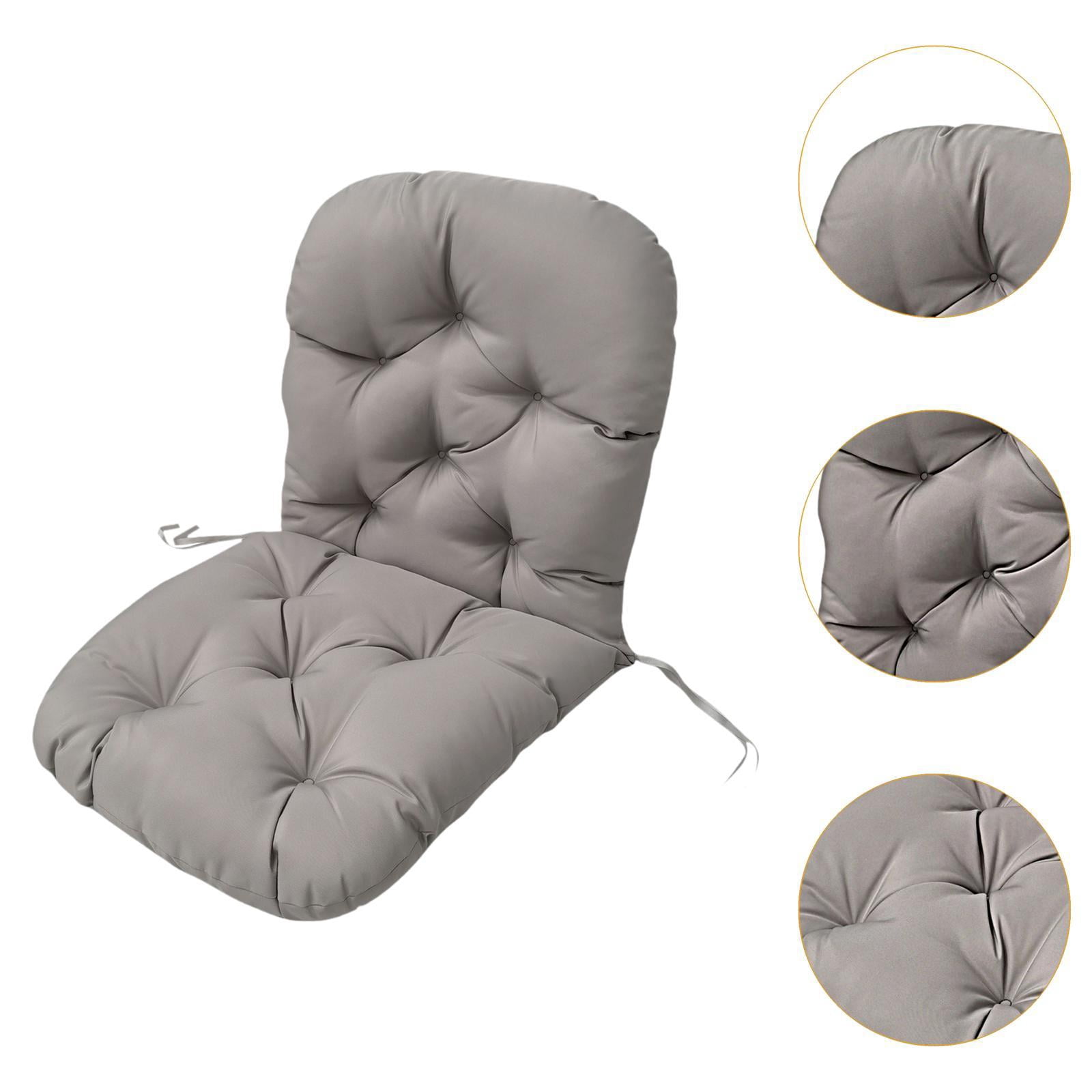 figatia Rocking Chair Cushion Outdoor Garden Chair Cushion Spring Summer Seasonal Outdoor Furniture Easy to Clean Patio Chair Cushion light grey