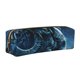 thumbnail image 1 of Disketp Celestial Ram Night Sky Estuche de Lápices de Cuero con Cierre, Estuche Compacto para Papelería, Bolígrafos y Accesorios Pequeños, 1 of 7