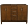 thumbnail image 5 of MCM 48" Double Sink Solid Wood Vanity in Walnut (Cabinet Only), 5 of 9