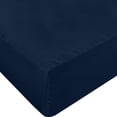 thumbnail image 1 of Sábana bajera ajustable Utopia Bedding, 137 x 191 cm, bolsillo profundo, azul marino, 1 of 8
