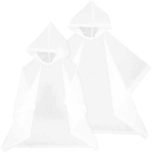 unbranded 2Ud Rain Poncho with Hoods for Adult Lightweight Portable Suitable for Outdoor Adventures