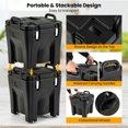 thumbnail image 4 of GVN 32 QT Portable Insulated Food Carrier with Stainless Steel Barrel for Catering Camping-Black, 4 of 10