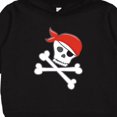 thumbnail image 3 of Inktastic Pirate Skull and Crossbones Toddler Hoodie, 3 of 4