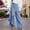 Sky Blue, variant on Flowy Pants for Women Button Up High Waisted 2026 Summer Loose Ankle Work Trousers with Pockets