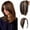 Multi-colored, variant on 10-Inch Volumetric Hair Extensions for Women - Chic Straight Hair with Bangs for Effortless Gray Coverage