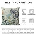 thumbnail image 5 of Nawypu  Watercolor Throw Pillow Covers Ink Art Style Flower Branches Decorative Pillow Covers Vintage Soft Square Cushion Cases for Home Sofa Living Room Bedroom Outdoor, 5 of 5