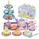 thumbnail image 2 of Juguete Juego de Té para Niñas, Juego de Té para Niños, Juego de Té de Princesas, Juego de Té de Hojalata para Niños, Tazas, Tetera, Pasteles de Plástico AMMAO  TOY230209-1489toy, 2 of 2