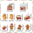 thumbnail image 2 of Christmas Gingerbread Miniature Scene Decor Set - 10 Pcs Festive Tabletop Ornaments for Holiday Parties, 2 of 7