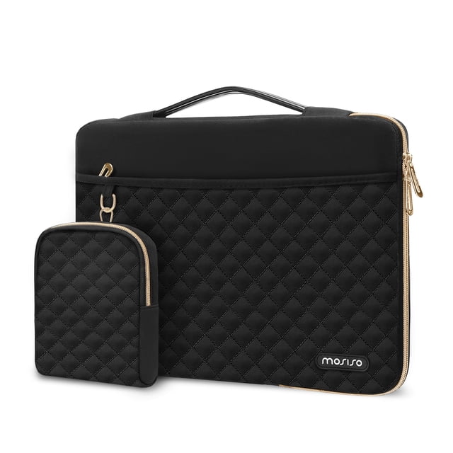 Funda acolchada para portátil MOSISO de 13,6 pulgadas a 14 cm con funda negra