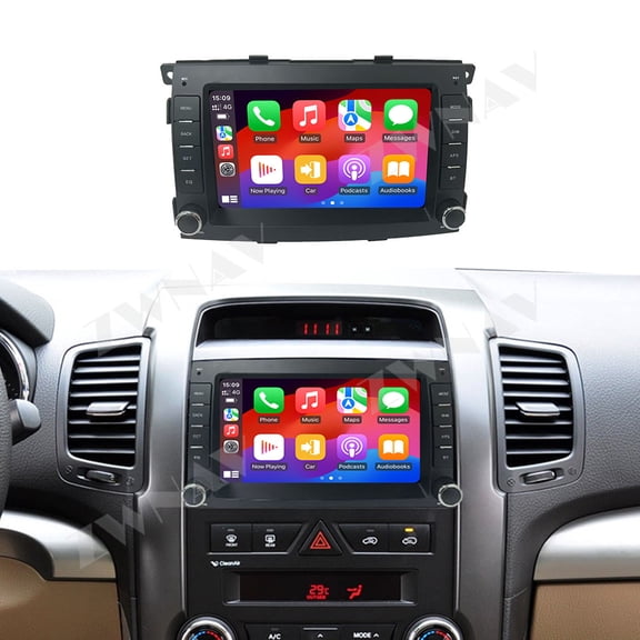 ZWNAV 7 inch Car Radio Android 14.0 CarPlay for KIA Sorento 2009-2012 Car Radio Multimedia Player GPS Navigation 4G WiFi DSP Stereo Bluetooth