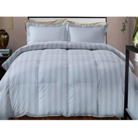 Hotel Grand Damask Stripe 800 Thread Count Cotton Rich Down Alternative Comforter