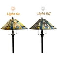 thumbnail image 7 of Tiffany Floor Lamp 16" Wide Mission Style Stained Glass Standing Lamp, 7 of 7