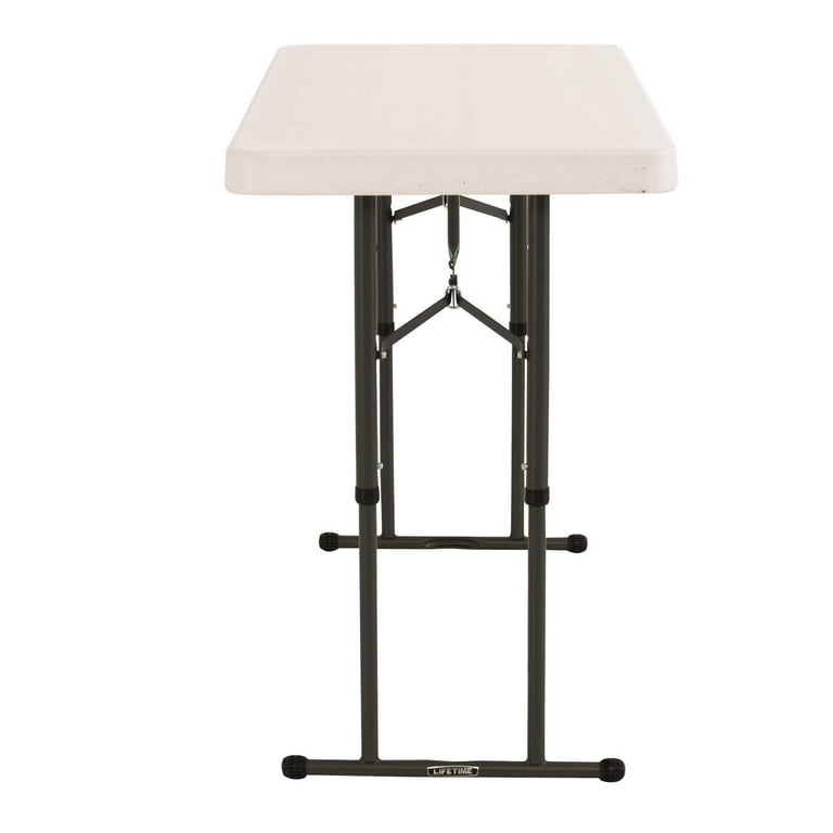 Lifetime 4 Foot Rectangle Adjustable Height Folding Table Indoor