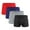 Mens Boxer Briefs Multicolor 01, variant on Big Mens Underwear 4X-L and Tall Plus Size 4 Pack Boxer Briefs on Clearance Boys Casual Multipack Breathable Stretchy Loungewear Workout Boxers